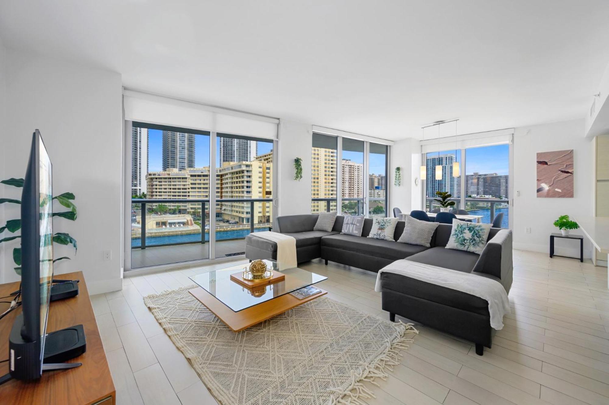 Hallandale Sky Water View Hallandale Beach Bagian luar foto